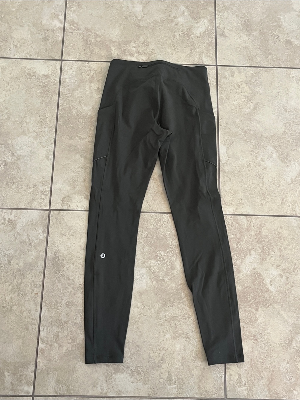 Lululemon speed up leggings olive green running reflective 6 luxtreme